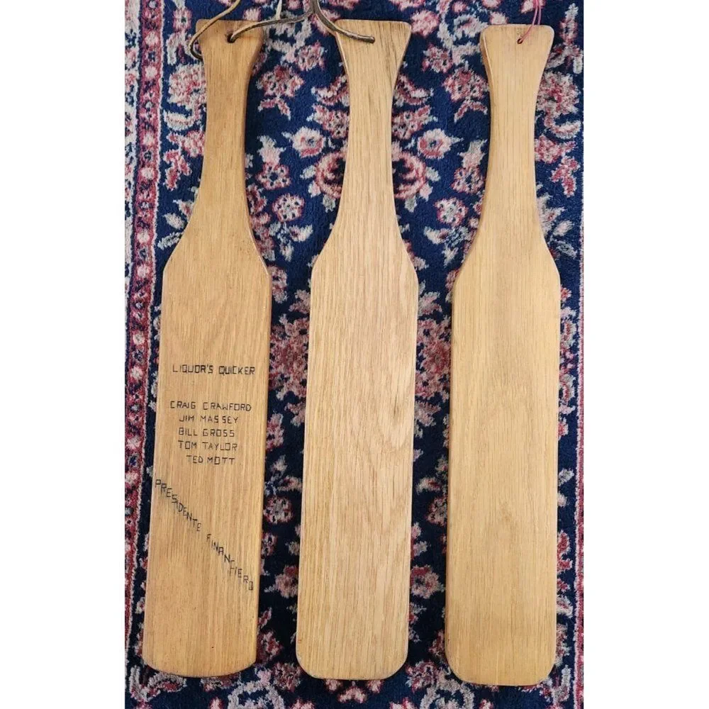 3 Phi Delta Theta UNH Fraternity Pledge Paddle Boards 1962 1963 1964 Vintage 24